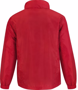 Coupe vent double tricot rouge dos