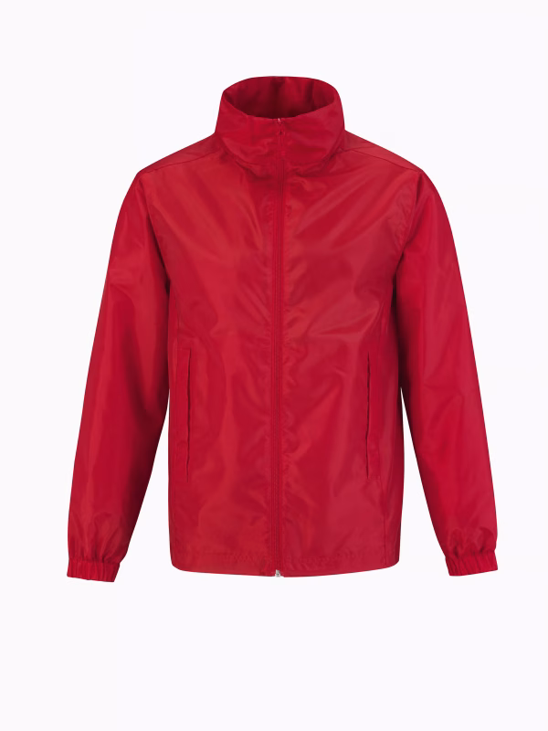 Coupe vent double tricot rouge