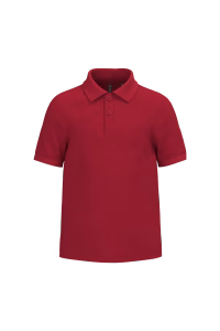 K268 polo enfant rouge