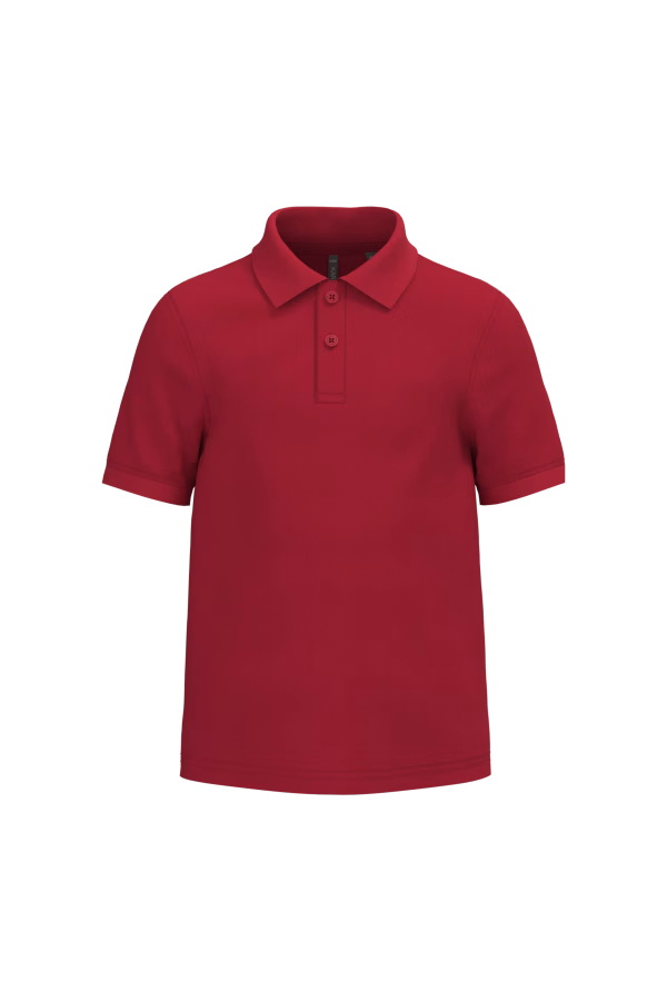 K268 polo enfant rouge
