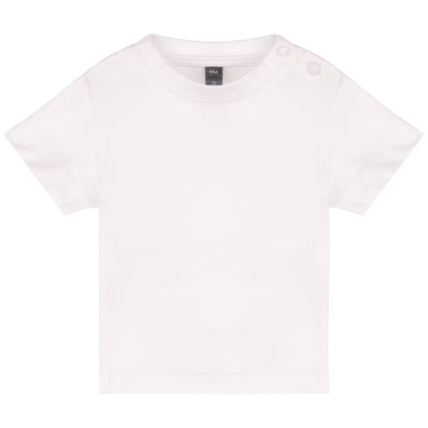 K363 tshirt baby blanc