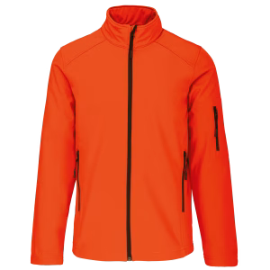 K400 veste sofshell kariban orange fluo