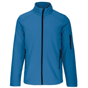 K402 veste sofshelle aquablue enfant