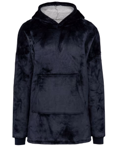 K410 poncho marine polaire