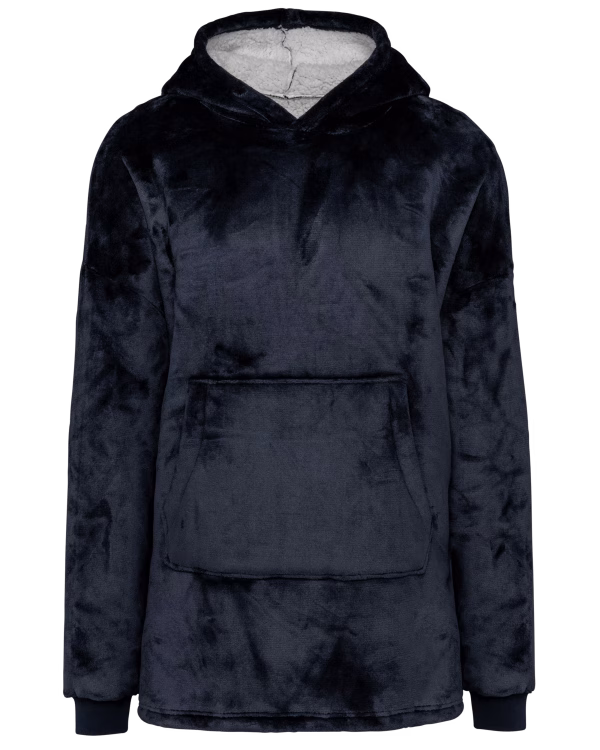 K410 poncho marine polaire