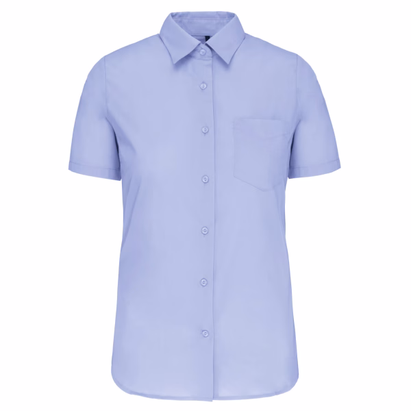 K548 chemise popeline ciel femme