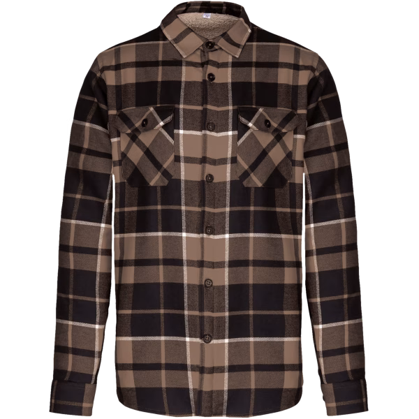 K579 surchemise sherpa camel black
