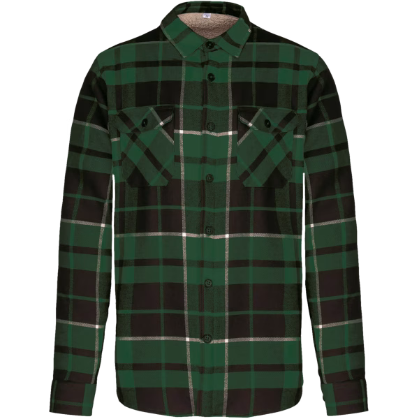 K579 surchemise sherpa vert