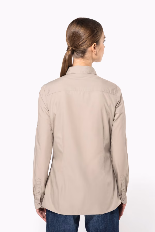 K591 chemise femme safari dos