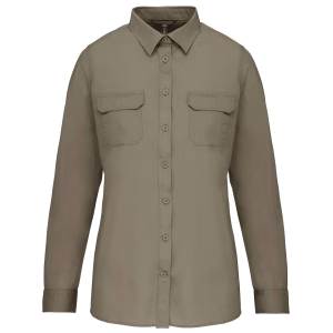 K591 chemise femme safari kaki
