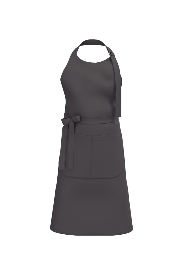K8007 tablier gris poche bio