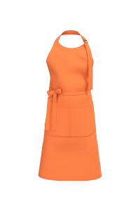 K8007 tablier orange poche bio