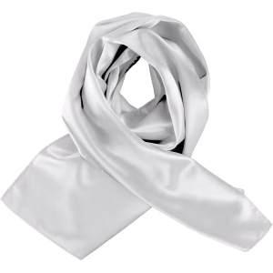 K861 foulard satine blanc