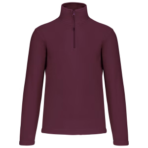 K912 polaire col zippe wine