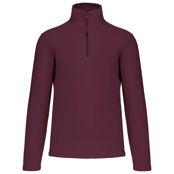 K912 polaire col zippe wine