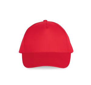 Kp051 casquette rouge 5 pans