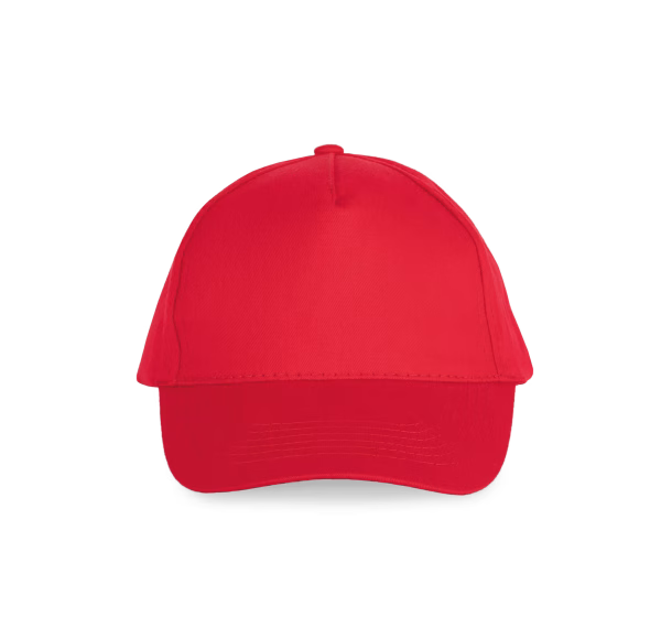 Kp051 casquette rouge 5 pans
