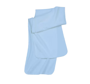 Kp878 echarpe bleue polaire