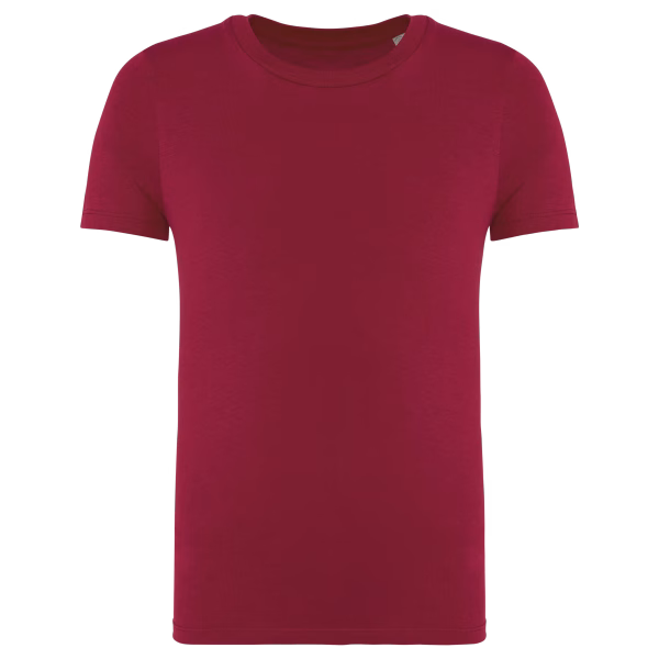 Ns307 tshirt ecoresponsable enfant bordeaux