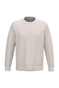 Ns443 sweat col rond eco ivoire