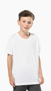 Pa445 tshirt enfant sport blanc