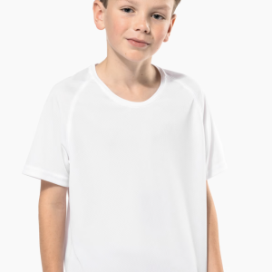 Pa445 tshirt enfant sport blanc