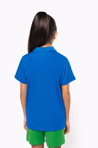 Pa484 polo sport enfant dos