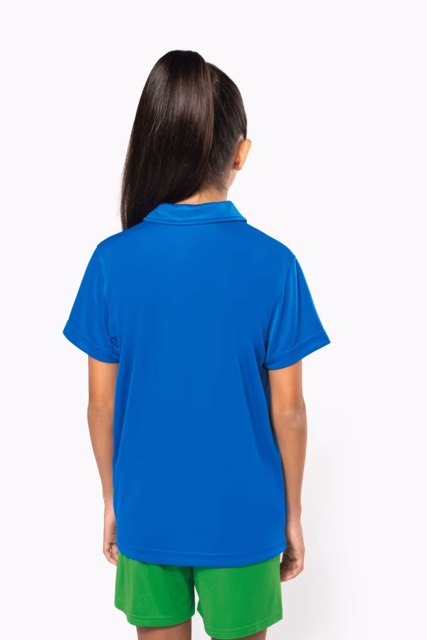 Pa484 polo sport enfant dos