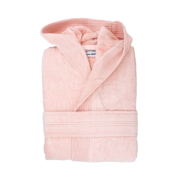 Peignoir a capuche en velours