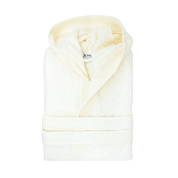 Peignoir velours ivoire