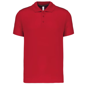 Polo sport enfant rouge