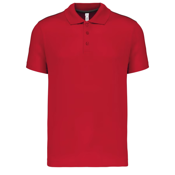 Polo sport enfant rouge