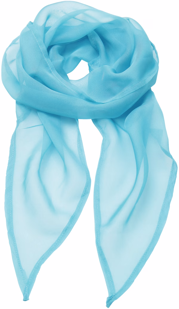 Pr740 foulard mousseline bleu