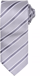 Pr783 cravate raye gris
