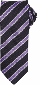 Pr783 cravate raye violet