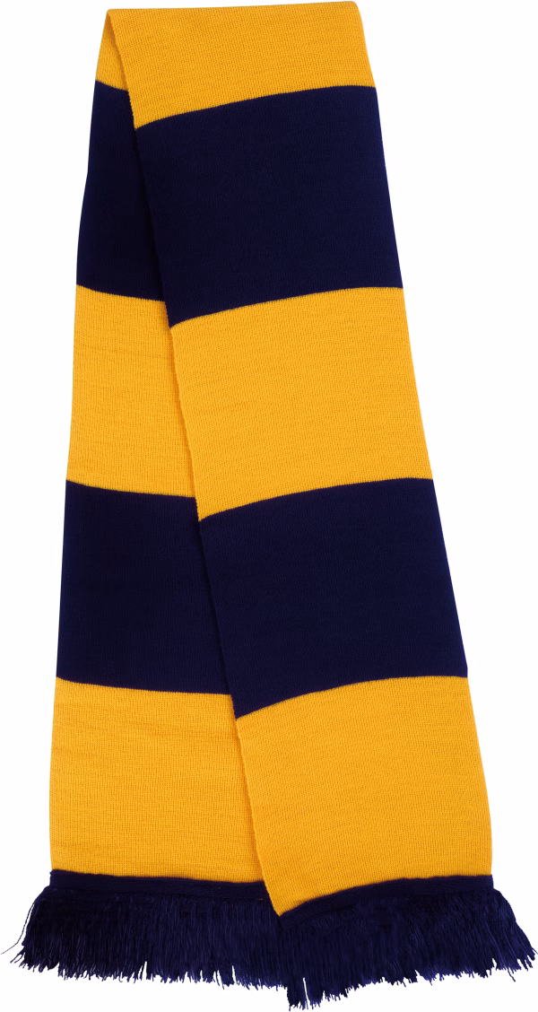 R146x echarpe noir jaune bicolore