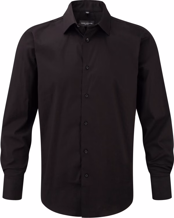 Ru946m chemise fittee homme noir