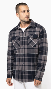 Surchemise a carreaux doublee sherpa homme