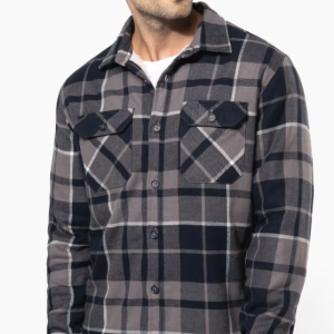 Surchemise a carreaux doublee sherpa homme