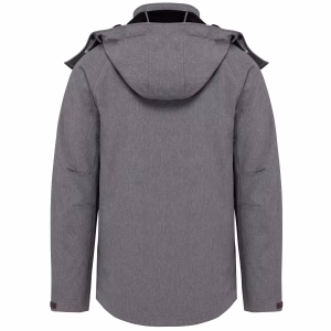 Veste softshell a capuche amovible dos 1