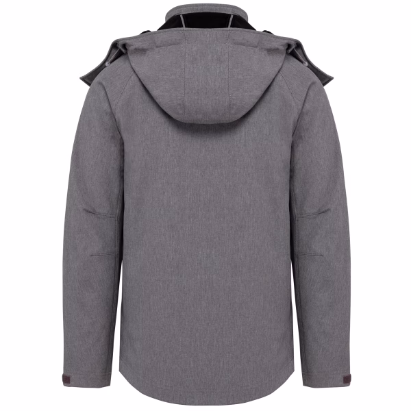 Veste softshell a capuche amovible dos 1