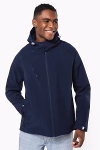 Veste softshell a capuche amovible homme