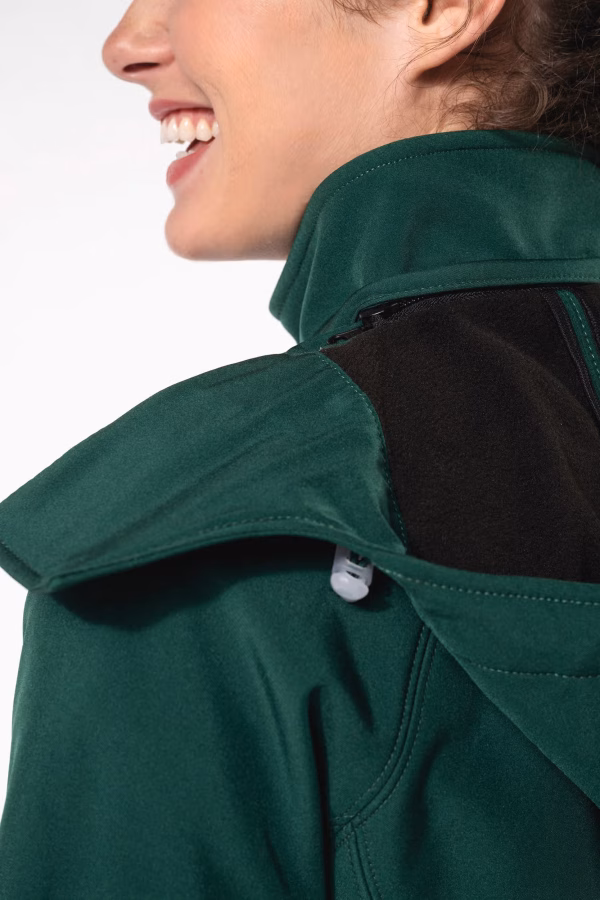 Veste softshell a capuche amovible zoom