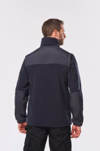 Wk9105. veste polaire manches amovibles dos
