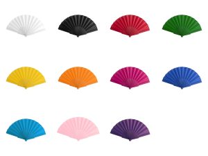 Eventail plastique coloris