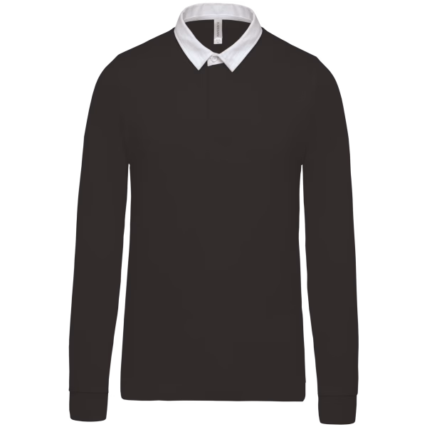 K213 polo rugby noir