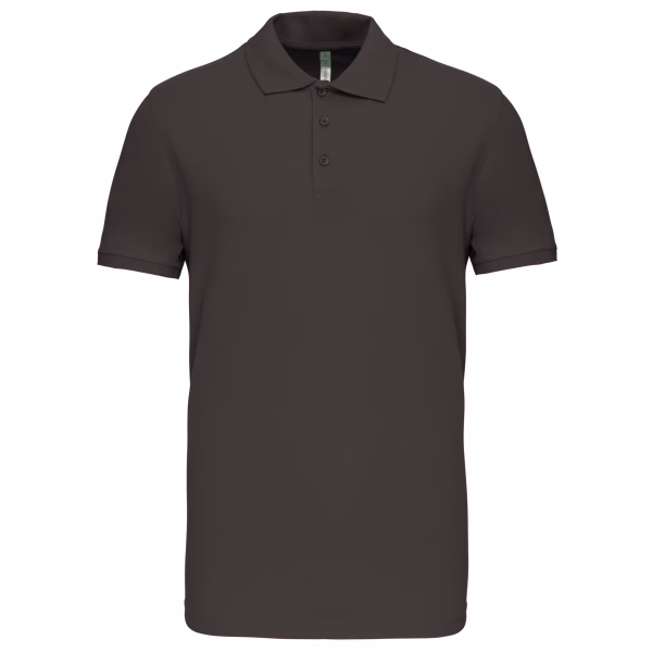 K239 polo homme coton elasthane gris