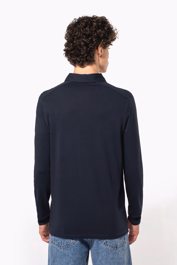 K264k265 polo jersey manches longues dos