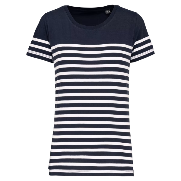 K3034 tshirt marin femme bio noir