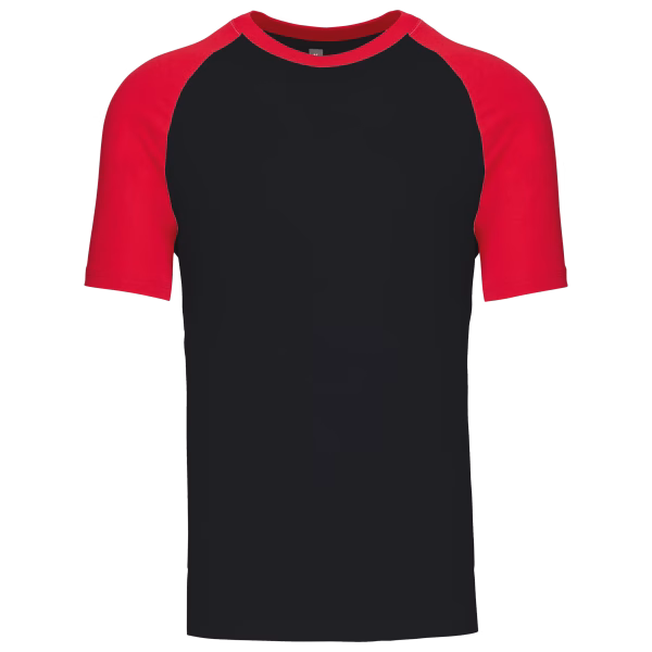 K330 tshirt homme noirrouge